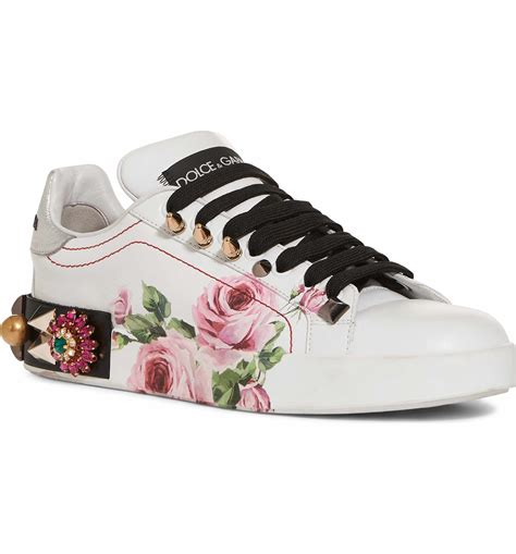 dolce gabbana floral sneakers|dolce gabbana sneakers for women.